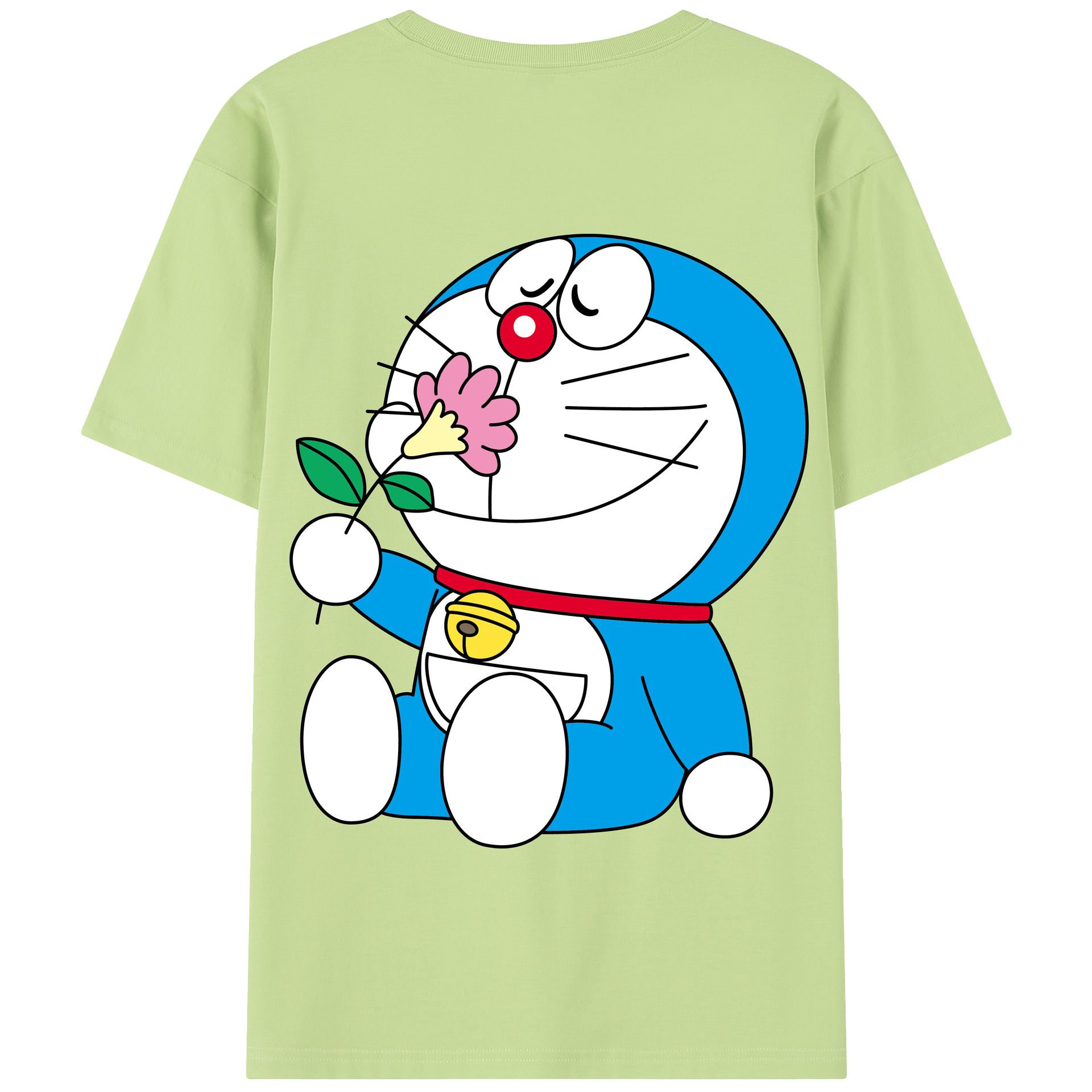 （画像用） ドラえもん Doraemon 綿100％半袖Tシャツ（背面プリント）